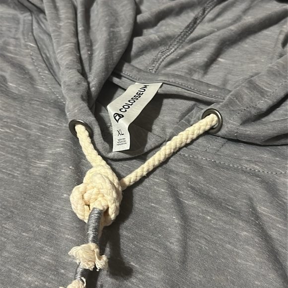 Colosseum Heather Gray Hooded Training Tee, XL, NWT - Picture 4 of 5